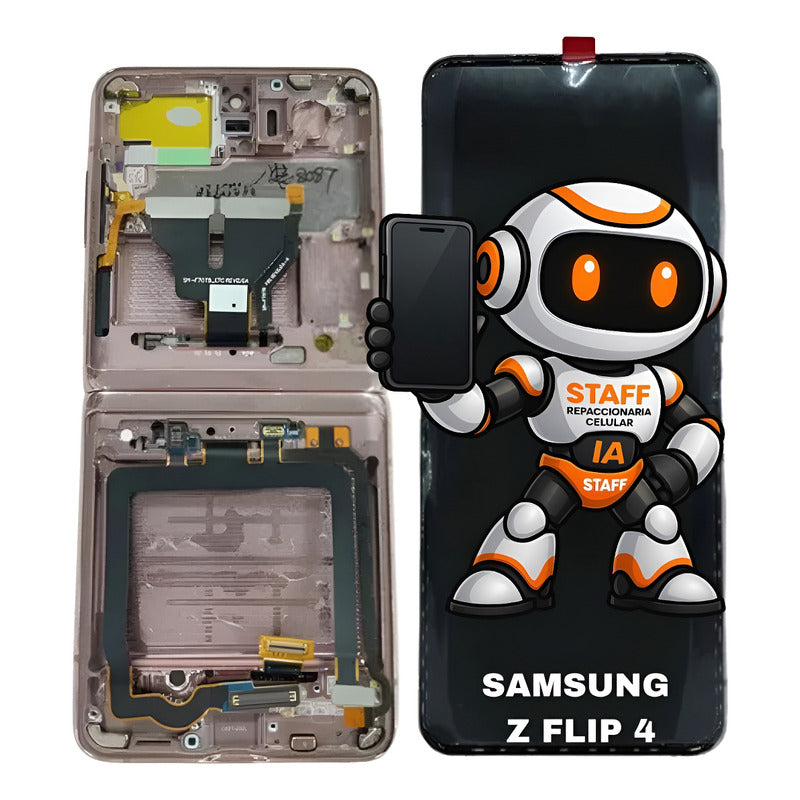 Pantalla Samsung Z Flip 4 C Marco Calidad Premium Lavanda