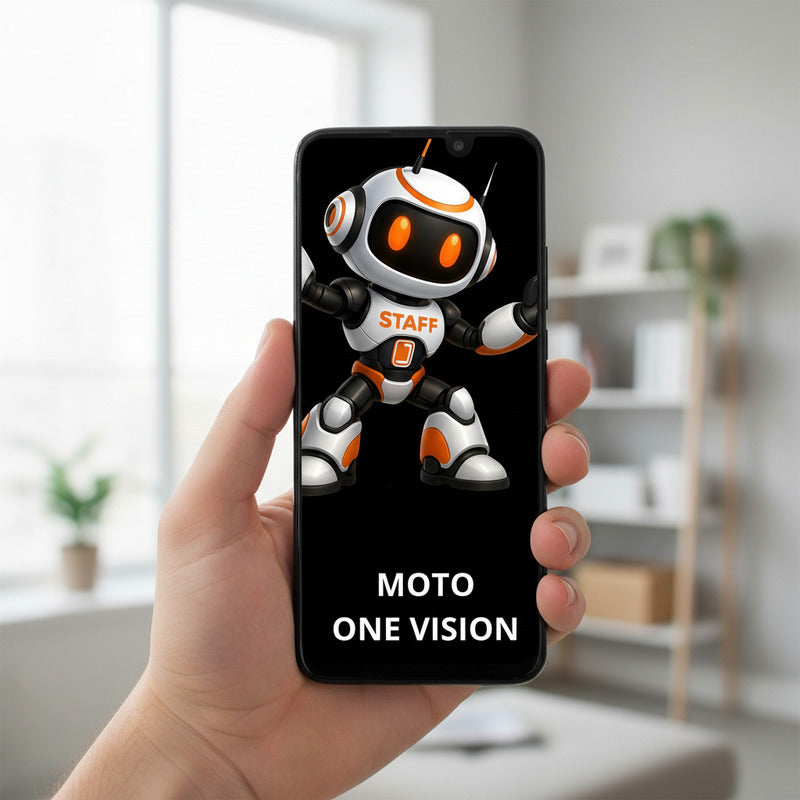 Pantalla Compatible Motorola One Vision Alta Calidad Premium Negro