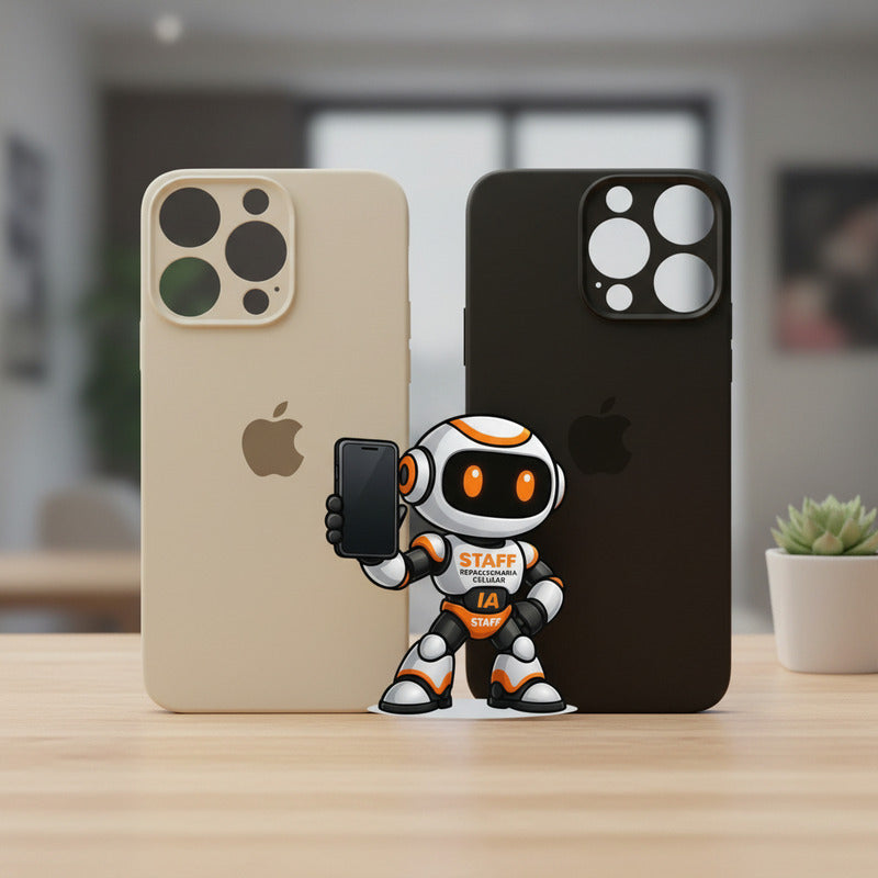 Tapa Trasera iPhone 14 Pro Max Dorada Alta Calidad Premium