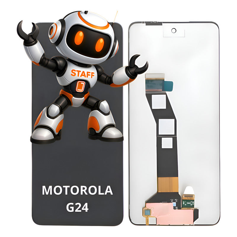 Pantalla Compatible Motorola G24  Alta Calidad Premium Negro