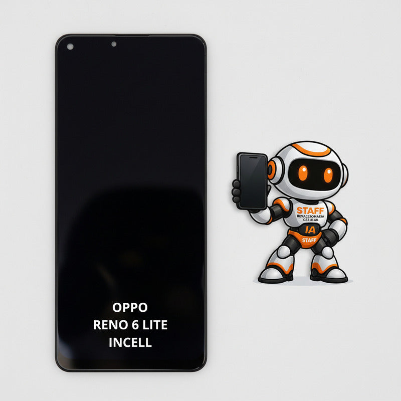 Pantalla Compatible Oppo Reno 6 Lite Incell  Calidad Premium Negro
