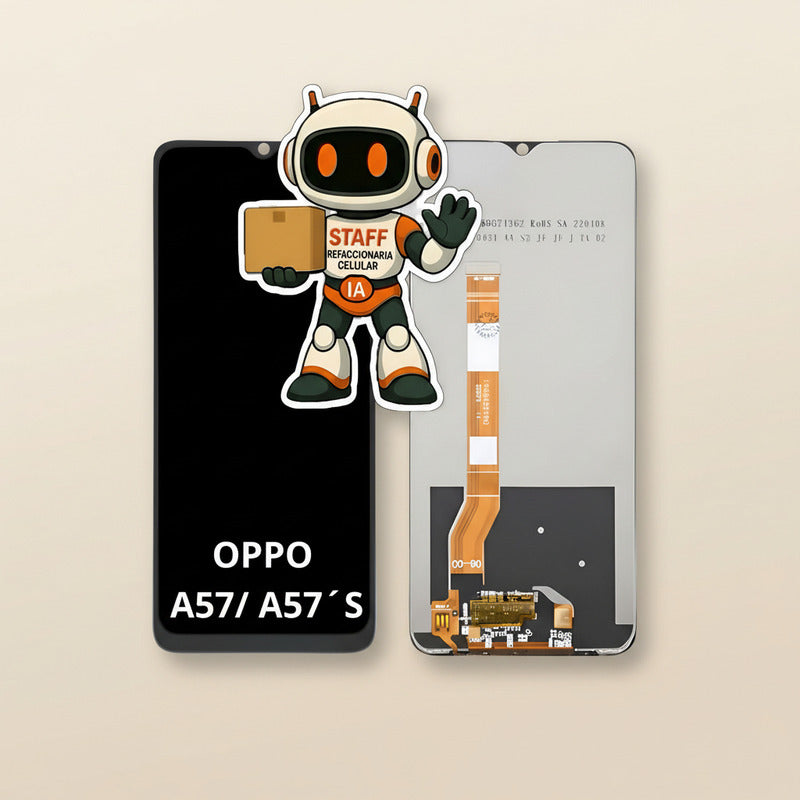 Pantalla Compatible Oppo A57 / A57s  Alta Calidad Premium Negro