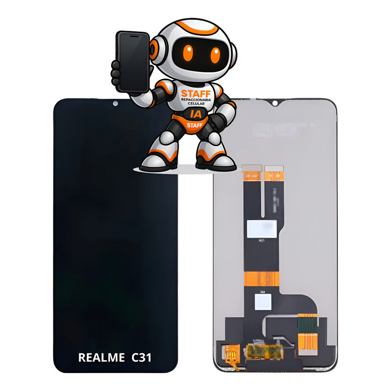 Pantalla Compatible Realme C31 Rmx3501 Calidad Premium Negro