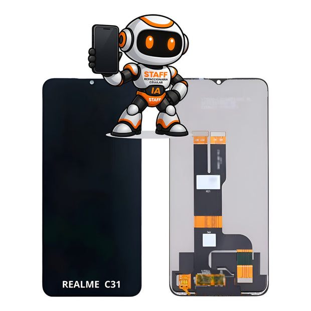 Pantalla Compatible Realme C31 Rmx3501 Calidad Premium Negro