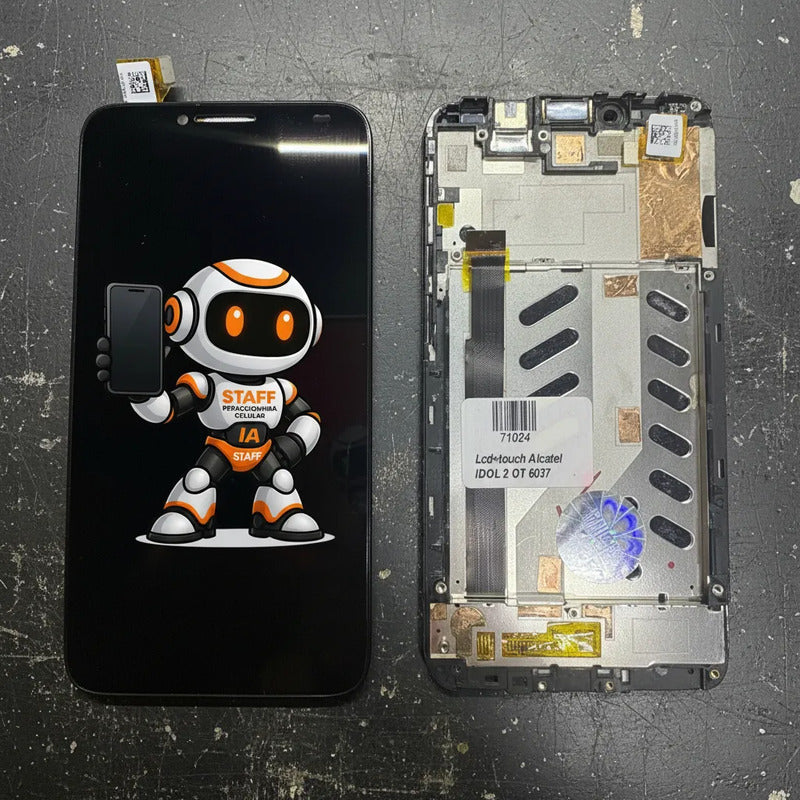 Pantalla Alcatel 6037 Idol 2 Negra Negro