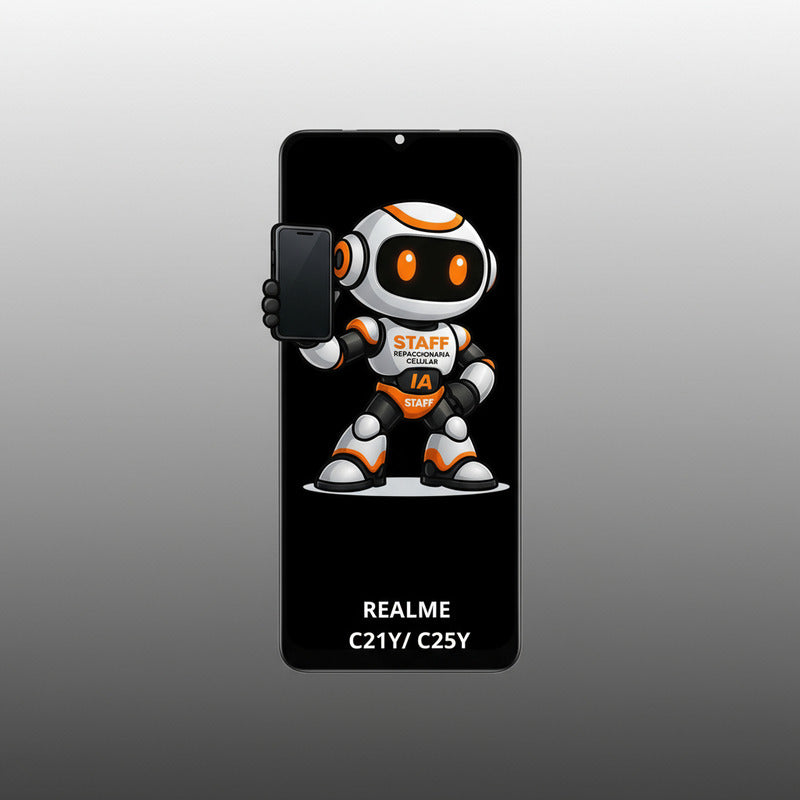 Pantalla Compatible Realme C21y C25y Rmx3261 Calidad Premium Negro