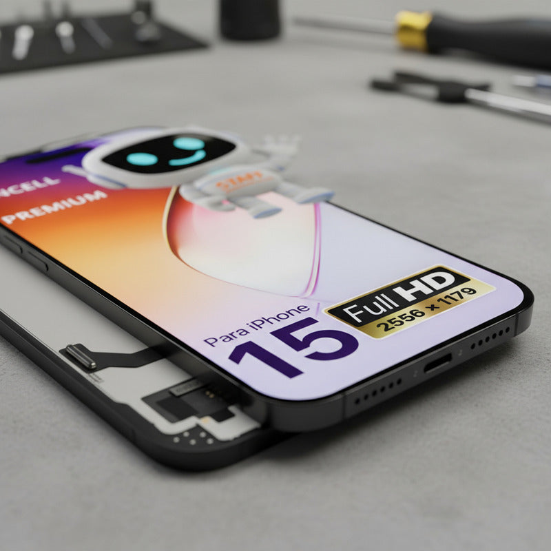 Pantalla Para iPhone 15 Calidad Incell Fhd Premium Negro