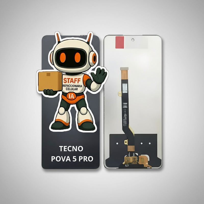 Pantalla Compatible Tecno Pova 5 Pro 5g Alta Calidad Negro