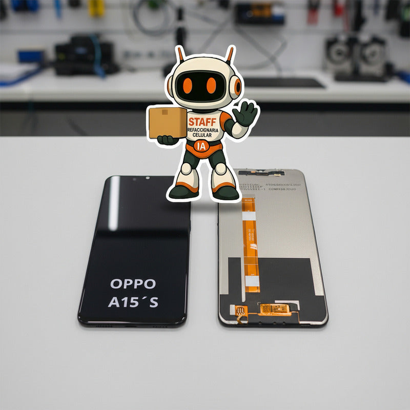 Pantalla Compatible Oppo A15s Alta Calidad Premium Negro