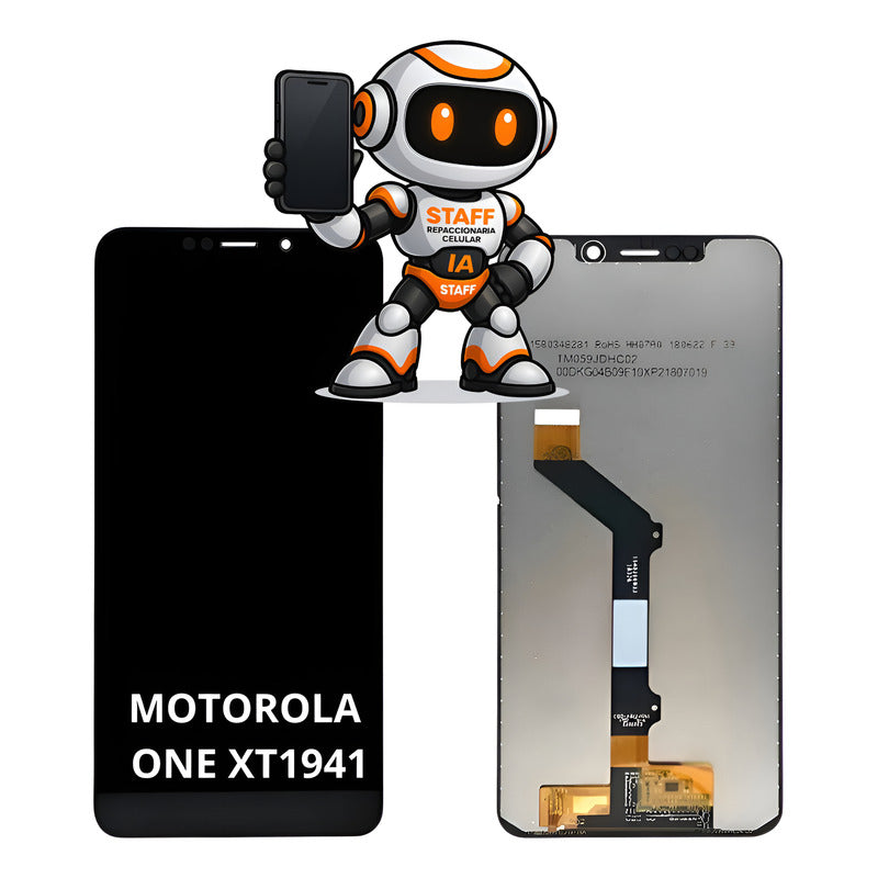 Pantalla Motorola One Xt1941 Alta Calidad Premium Negro