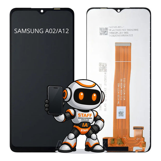 10 Piezas De Pantalla Samsung A02 A12 Calidad Premium Negro