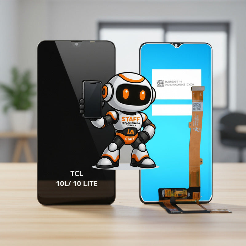 Pantalla Compatible Tcl 10l 10 Lite T770h, Calidad Premium Negro