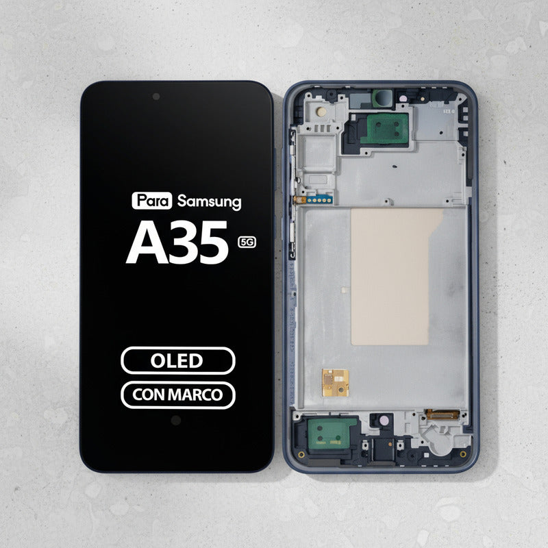Pantalla Display Oled Premium Para Samsung A35 5g Con Marco Negro