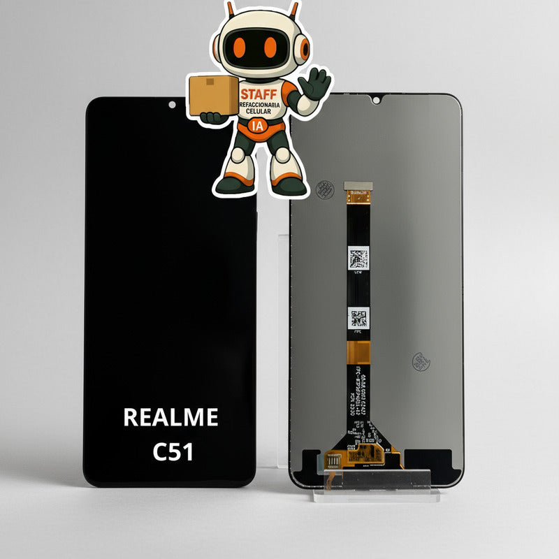 Pantalla Compatible Realme C51 Alta Calidad Premium Negro