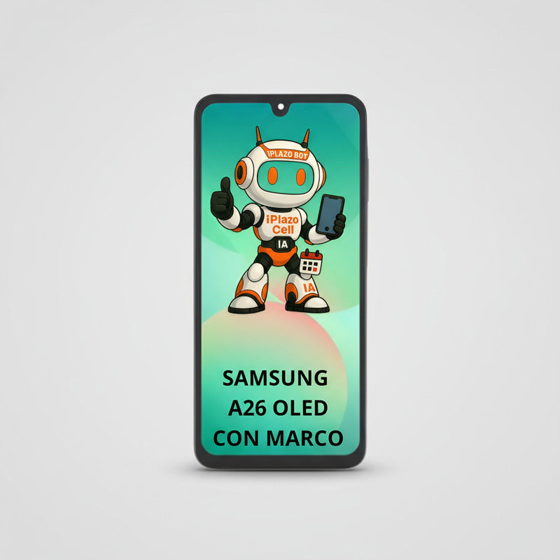 Pantalla Samsung A26 A266 Oled Con Marco Calidad Premium Negro