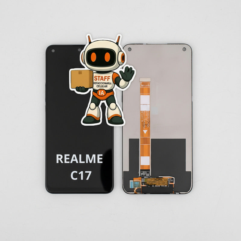 Pantalla Compatible Realme C17 Alta Calidad Premium Negro