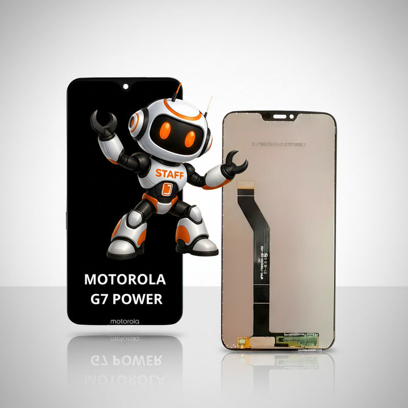 Pantalla Compatible Motorola G7 Power Alta Calidad Premium Negro