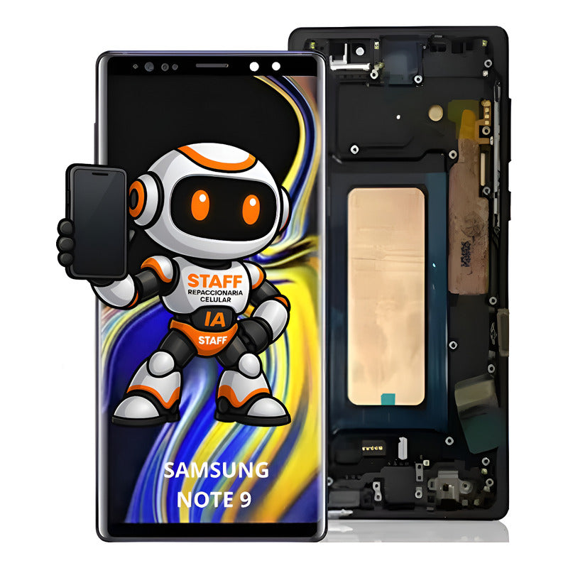 Pantalla Samsung Note 9 Con Marco Alta Calidad Premium Negro