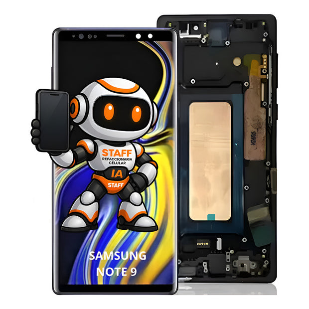 Pantalla Samsung Note 9 Con Marco Alta Calidad Premium Negro