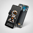 Pantalla Samsung A30s A307 Oled Con Marco Calidad Premium Negro