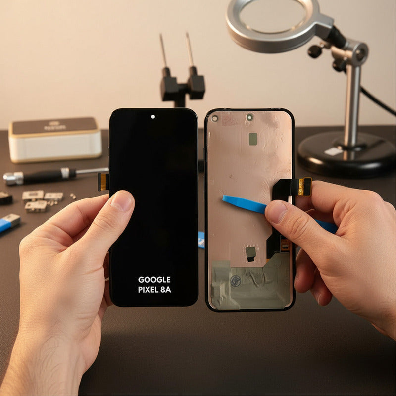Pantalla Compatible Google Pixel 8a Alta Calidad Premium Negro