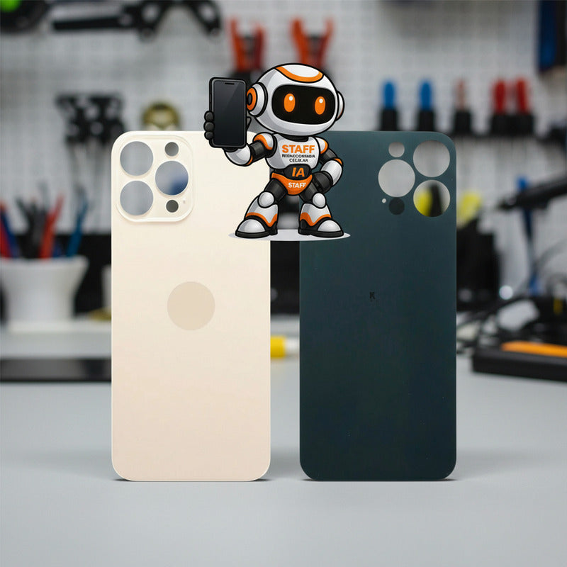 Tapa Tarsera iPhone 13 Pro Dorado Alta Calidad Premium Staff