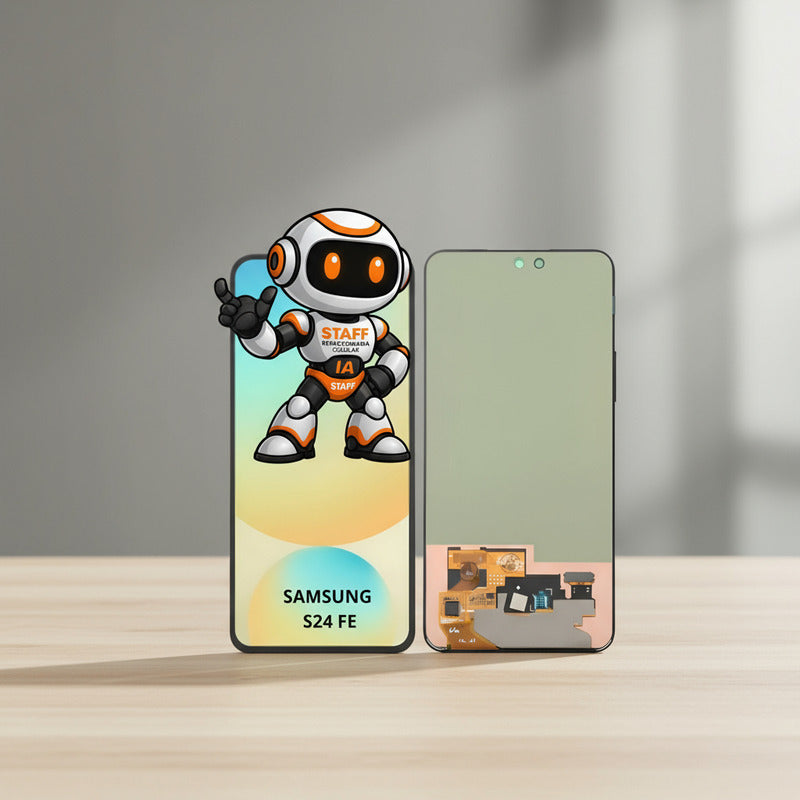 Pantalla Display Premium S24fe Módulo Táctil Samsung Negro