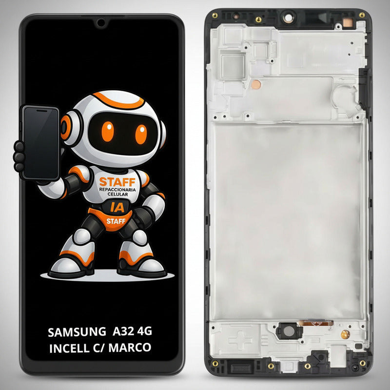 Pantalla Samsung A32 4g  Incell C/ Marco Calidad Premium Negro