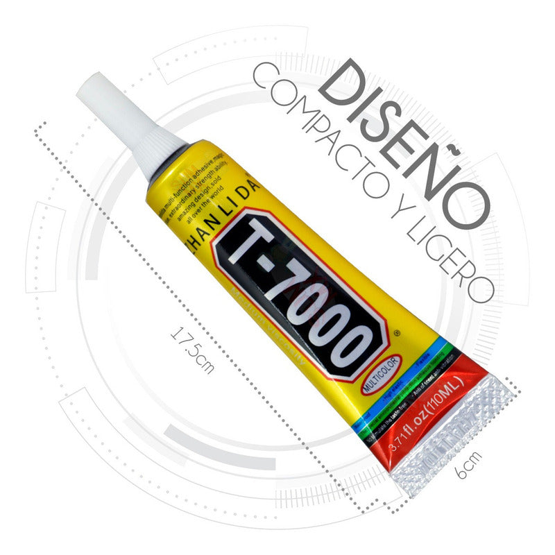 Pegamento Adhesivo T7000 Negro De 110 Ml Multiusos Celulares Zhanlida