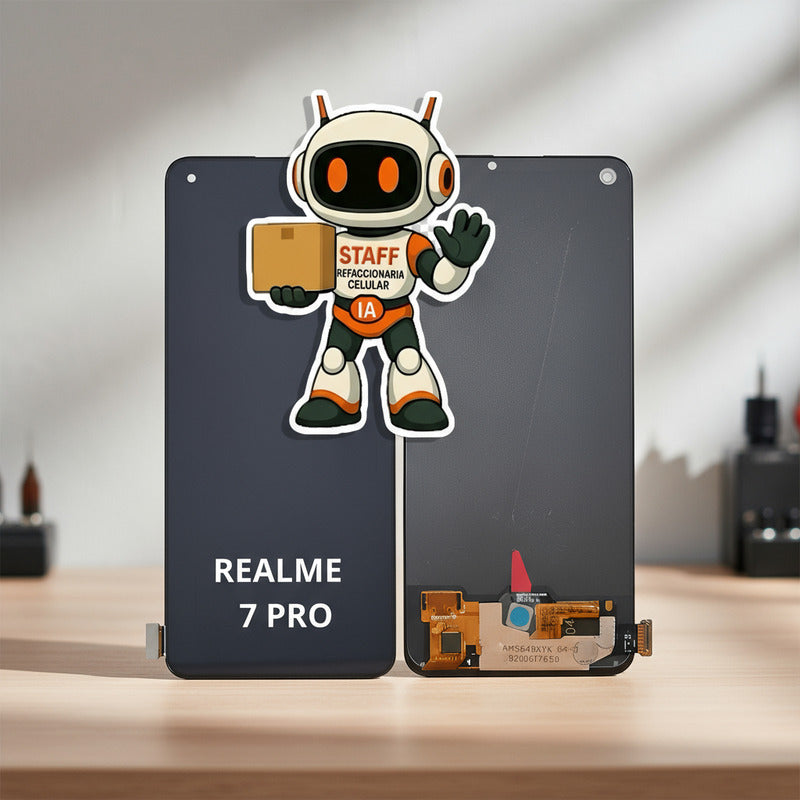 Pantalla Compatible Realme 7 Pro Incell Calidad Premium Negro