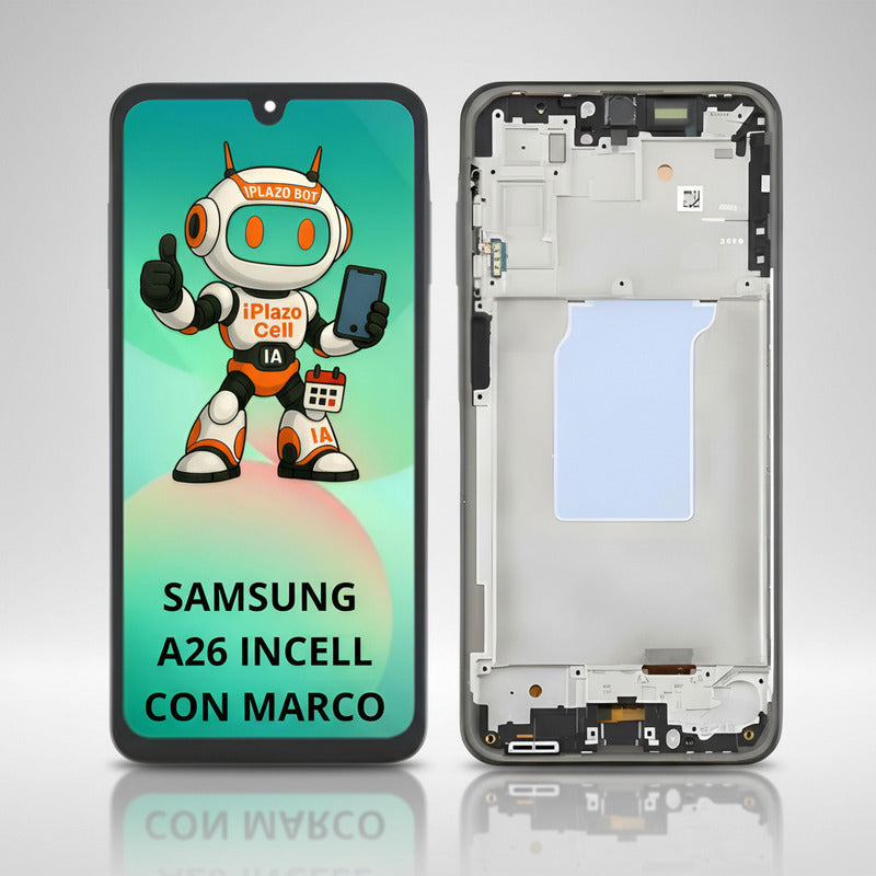 Pantalla  Sasmung A26 A266 Incell Con Marco Calidad Premium Negro