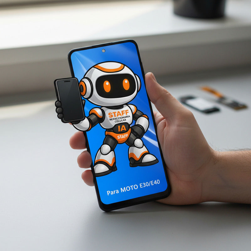 Pantalla Compatible Motorola E30 Alta Calidad Premium Negro