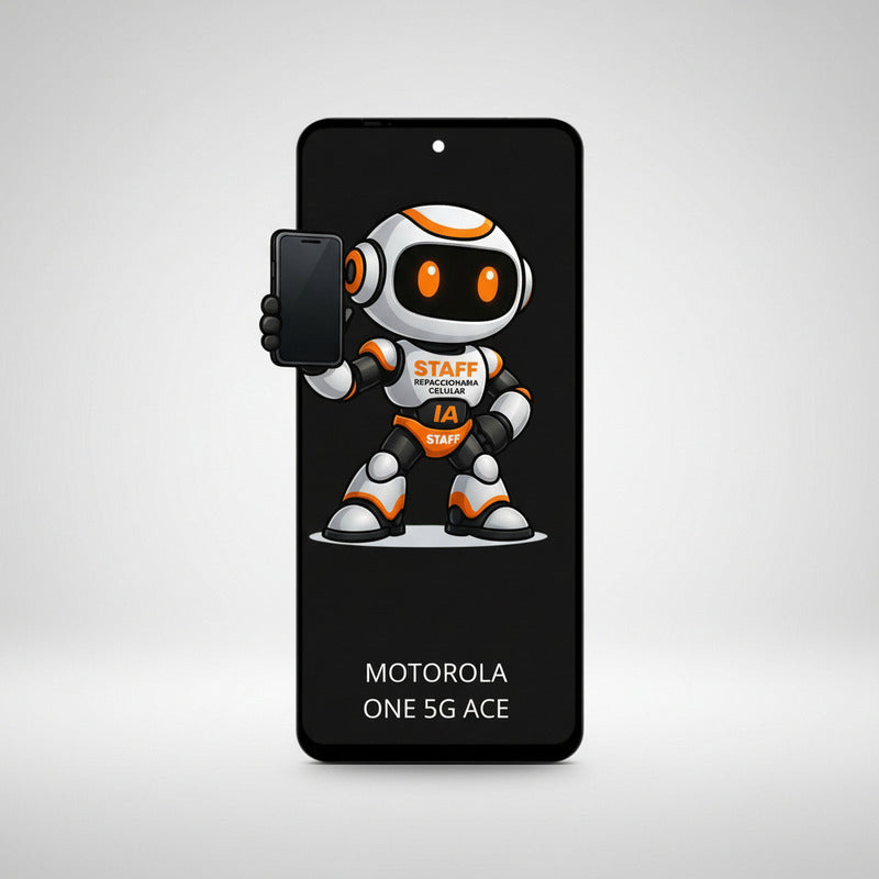 Pantalla Compatible Motorola One 5g Ace  Calidad Premium Negro