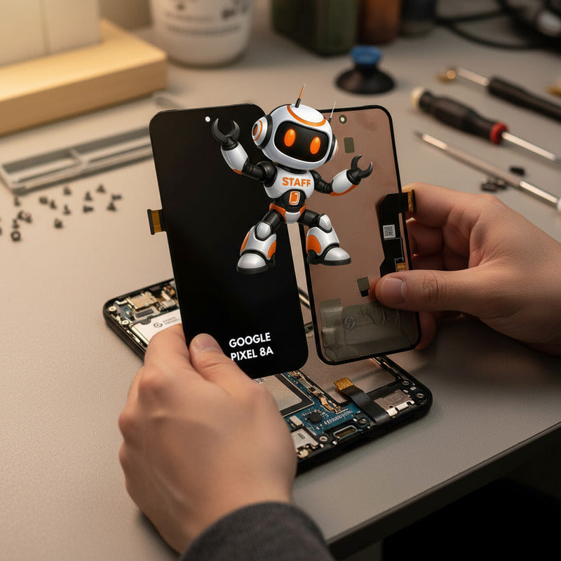 Pantalla Compatible Google Pixel 8a Alta Calidad Premium Negro