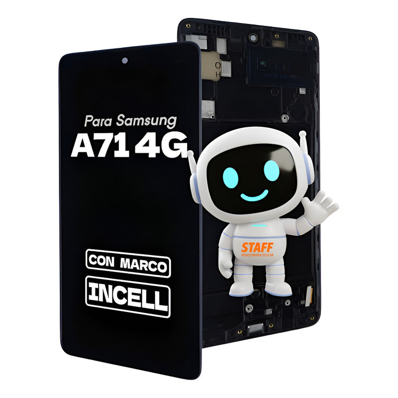 Pantalla Display Incell Para Samsung A71 4g Sm-a715 Marco Negro
