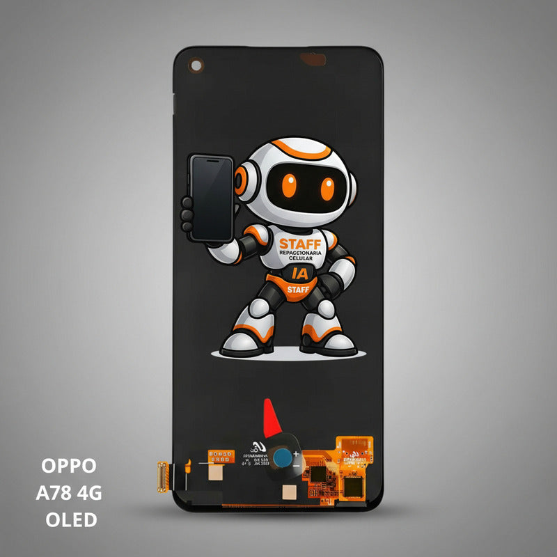 Pantalla Compatible Oppo A78 4g Alta Oled  Calidad Premium Negro
