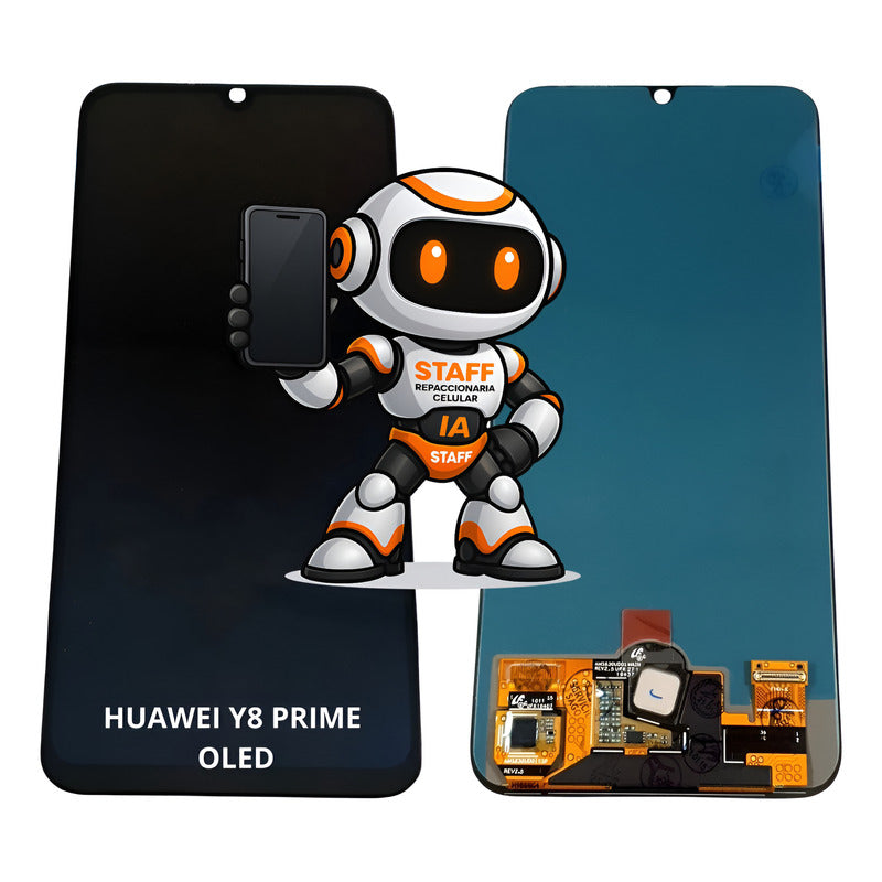 Pantalla Compatible Huawei Y8 Prime Calidad Oled Premium Negro