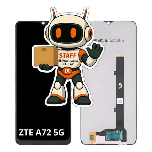 Pantalla Compatible Zte A72 5g Alta Calidad Premium Negro