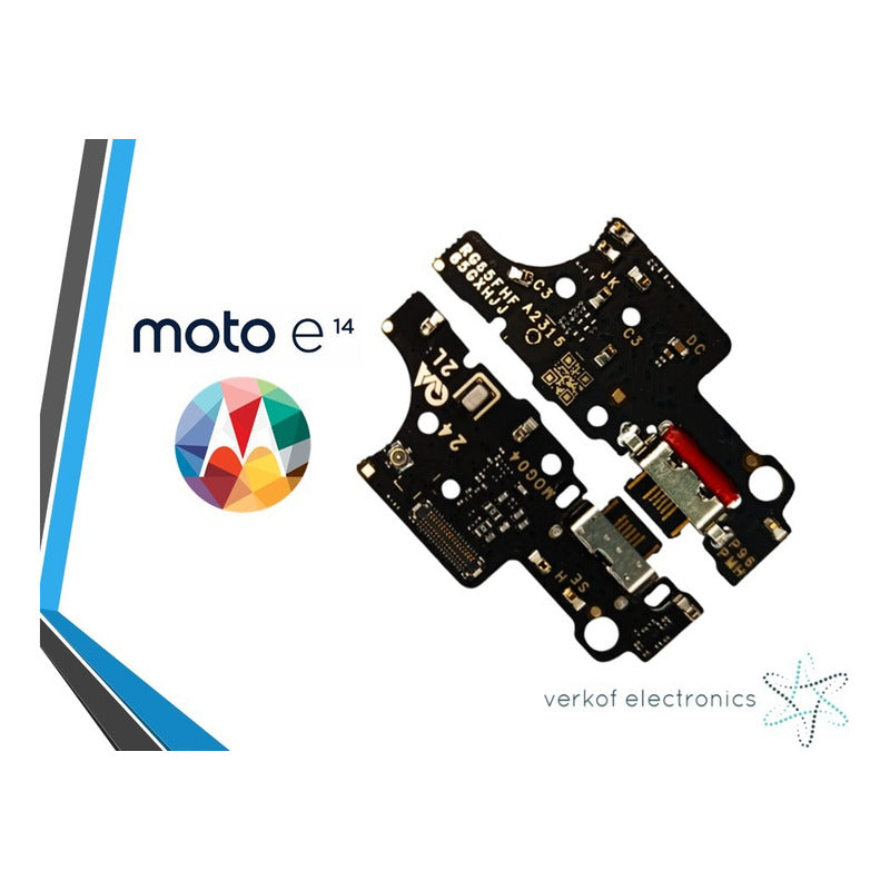 Placa De Carga Motorola Moto E14 5p68c24651 Xt2421-12