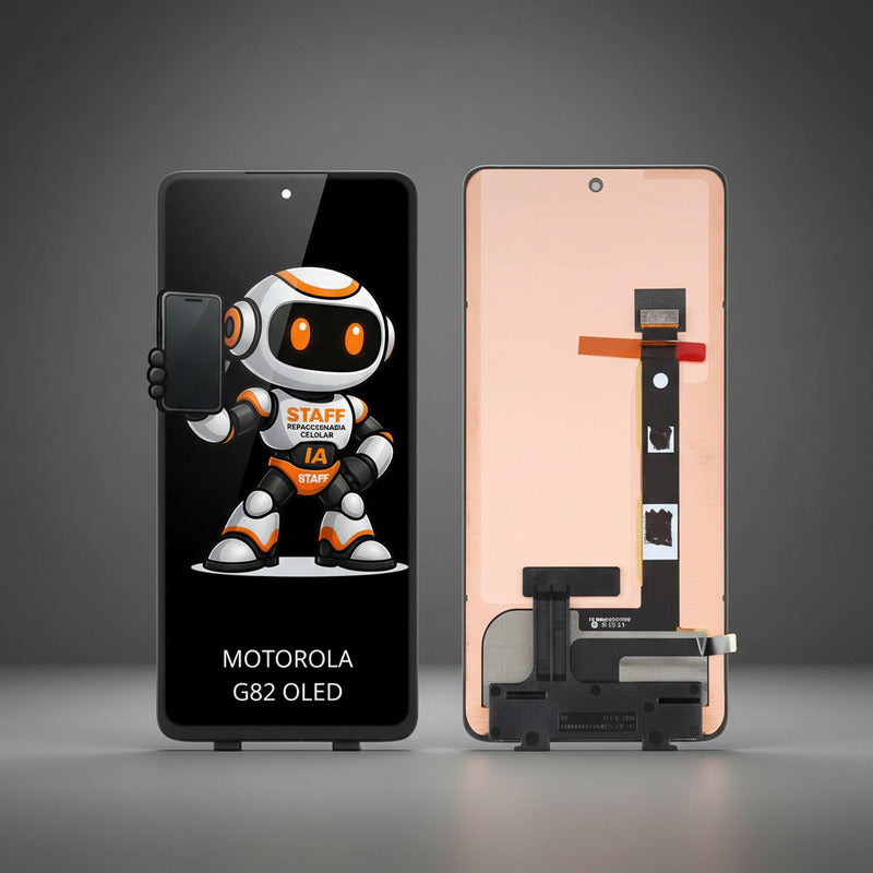 Pantalla Motorola G82 Xt2225 C/ Marco Oled Calidad Premium Negro