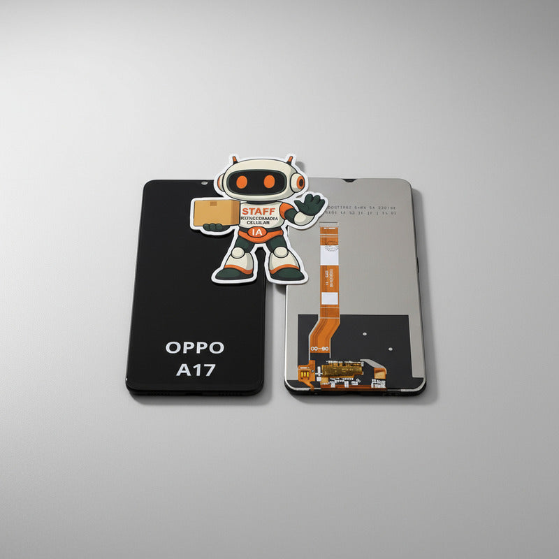 Pantalla Compatible Oppo A17 / A17k  Alta Calidad Premium Negro