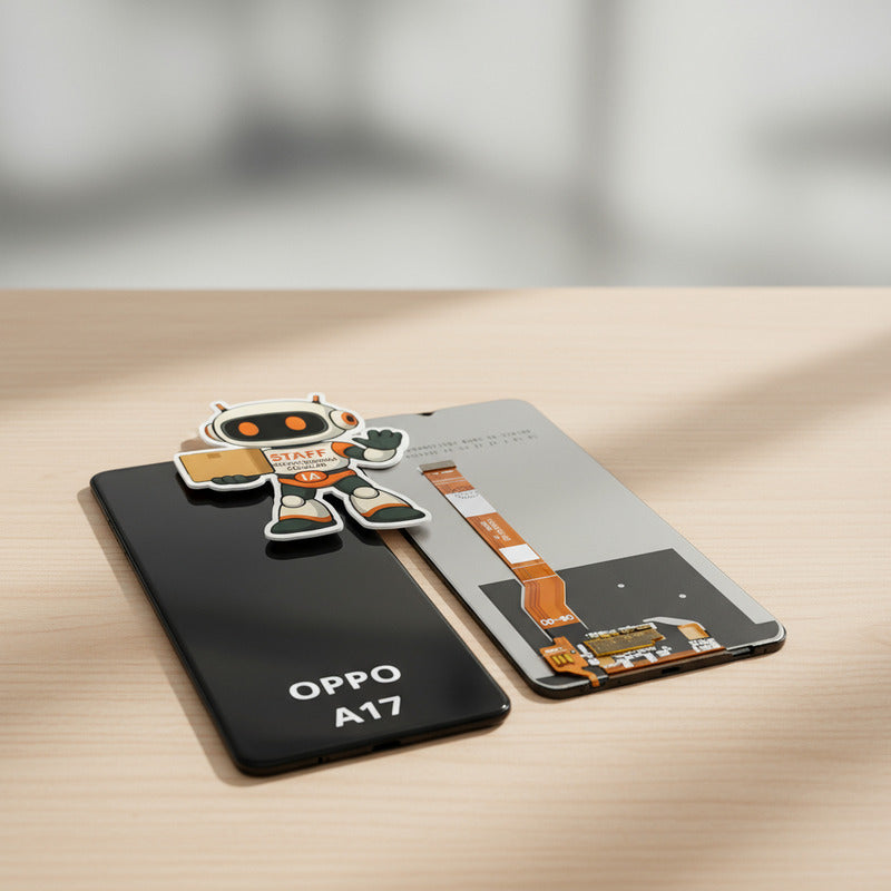 Pantalla Compatible Oppo A17 / A17k  Alta Calidad Premium Negro