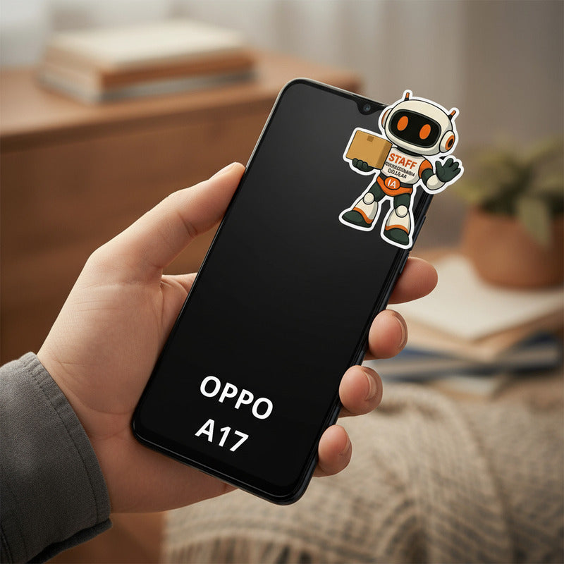 Pantalla Compatible Oppo A17 / A17k  Alta Calidad Premium Negro