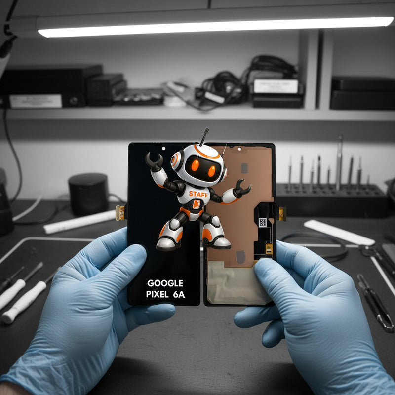 Pantalla Compatible Google Pixel 6a Alta Calidad Premium Negro