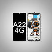 Pantalla Samsung A22 4g Incell C/ Marco A225 Calidad Premium Negro