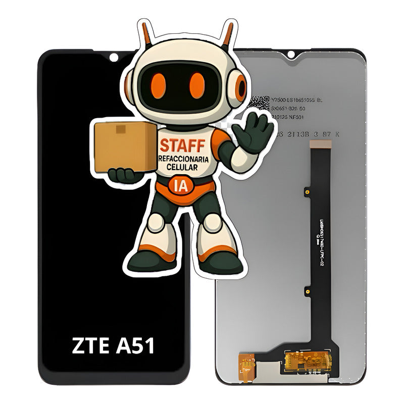 Pantalla Compatible Zte A51 Alta Calidad Premium Negro