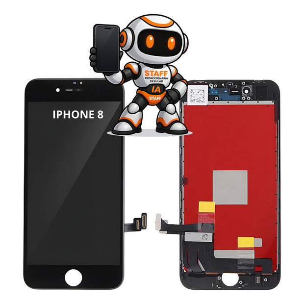 Pantalla iPhone 8 Negra Aaa Alta Calidad Premium Negro