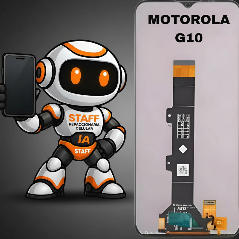 Pantalla  Compatible Motorola G10 Alta Calidad Premium Negro