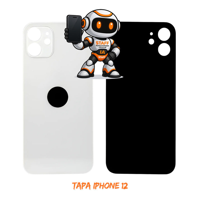 Tapa Trasera iPhone 12 Blanca Alta Calidad