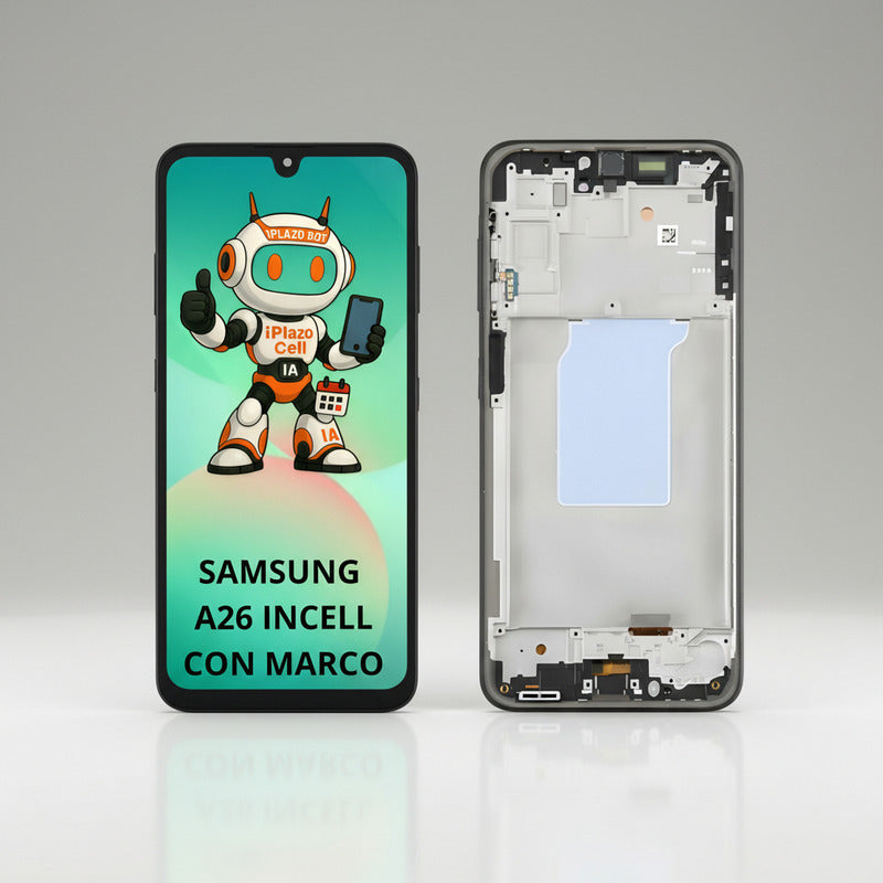 Pantalla  Sasmung A26 A266 Incell Con Marco Calidad Premium Negro